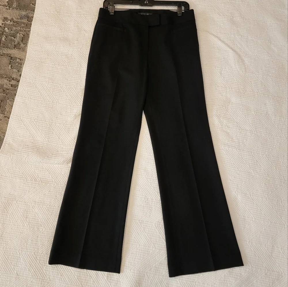 Lafayette 148 Wool‎ Black Trouser Pants Size 6